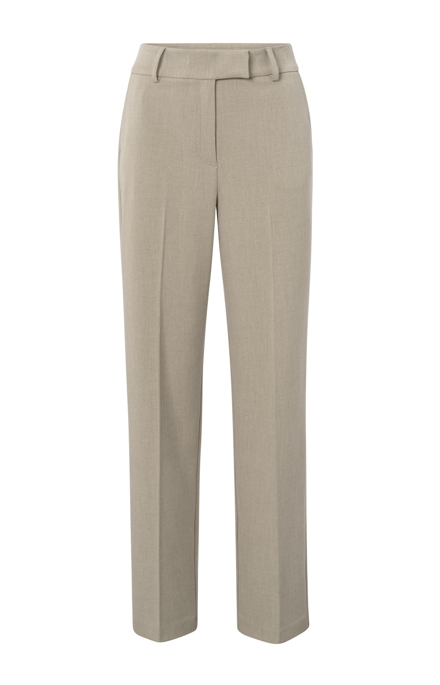 Woven pants with straight legs, pockets and belt loops