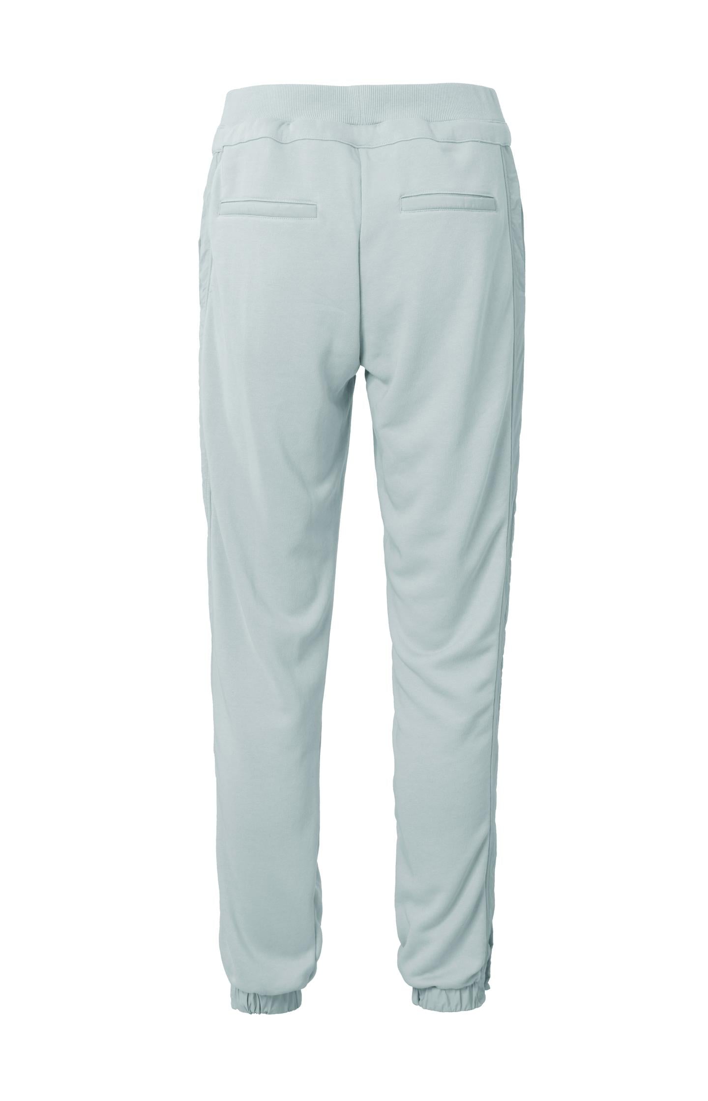 Jersey jogging trousers with straight legs and drawstring