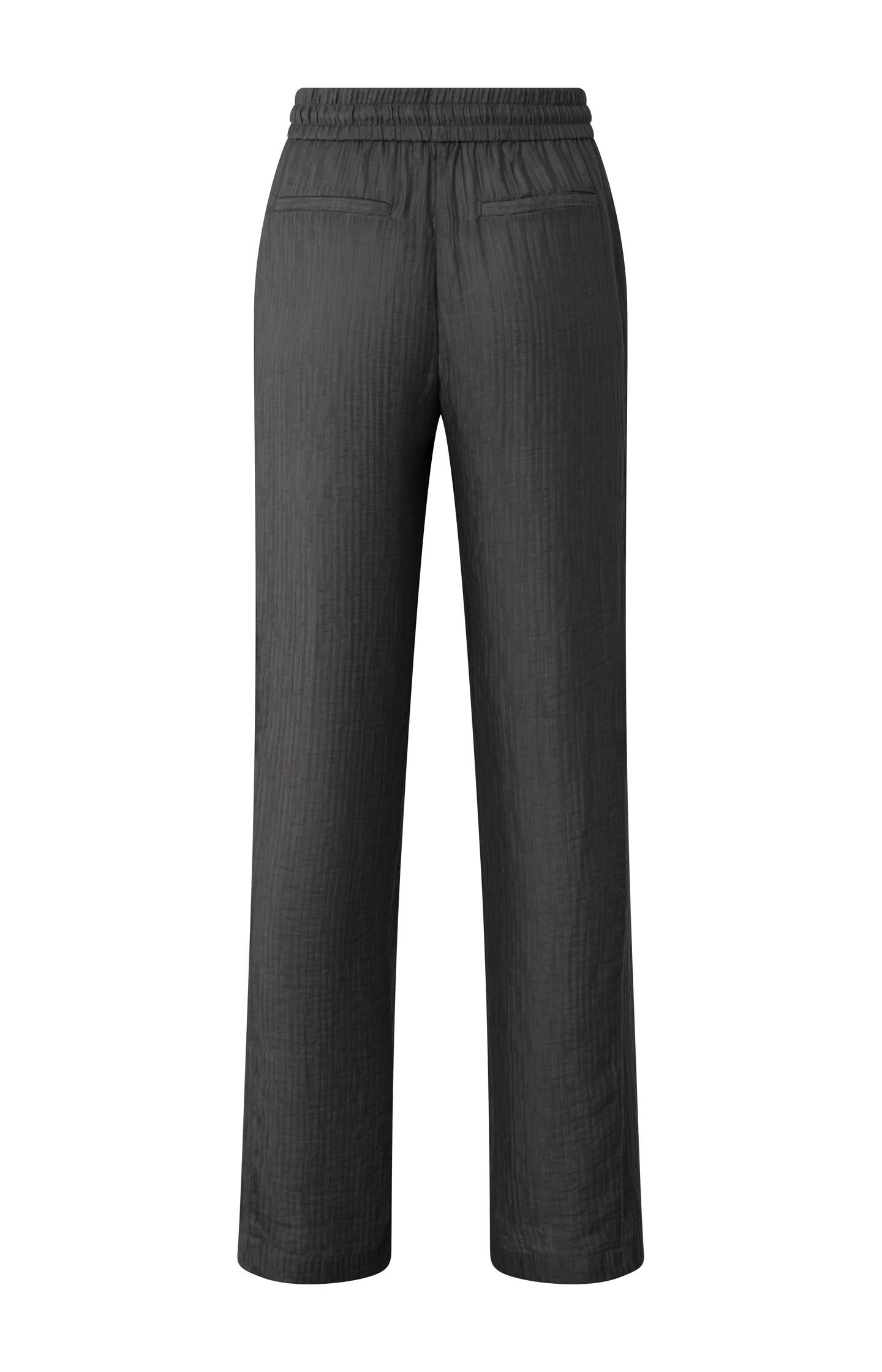 Woven wide leg trousers with drawstring in airy fit