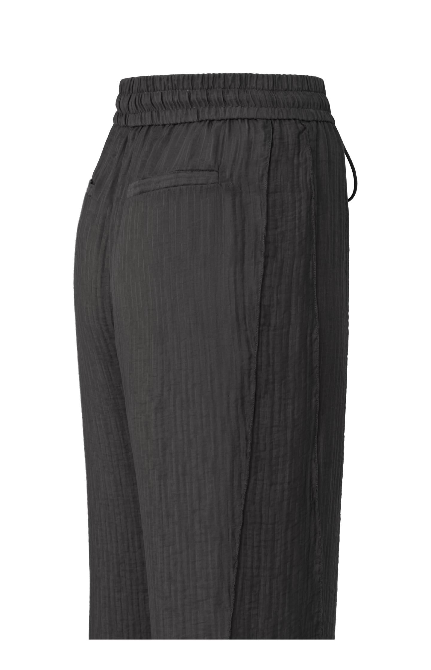 Woven wide leg trousers with drawstring in airy fit