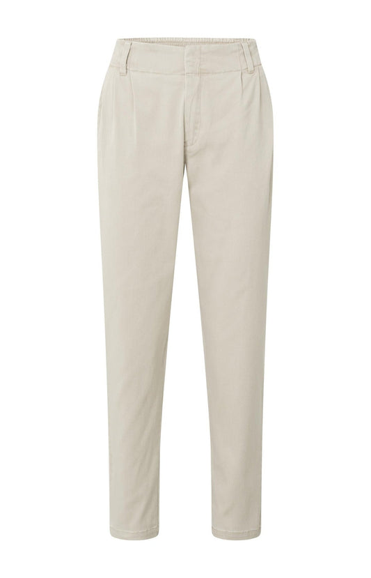 Loose fit trousers with pockets and zip fly from cotton