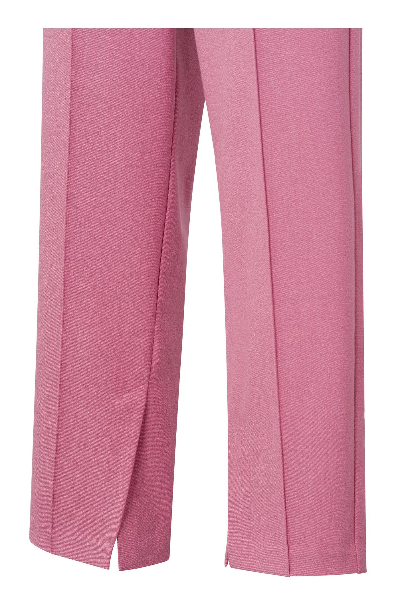 Soft woven wide leg trousers, with elastic waist and slits