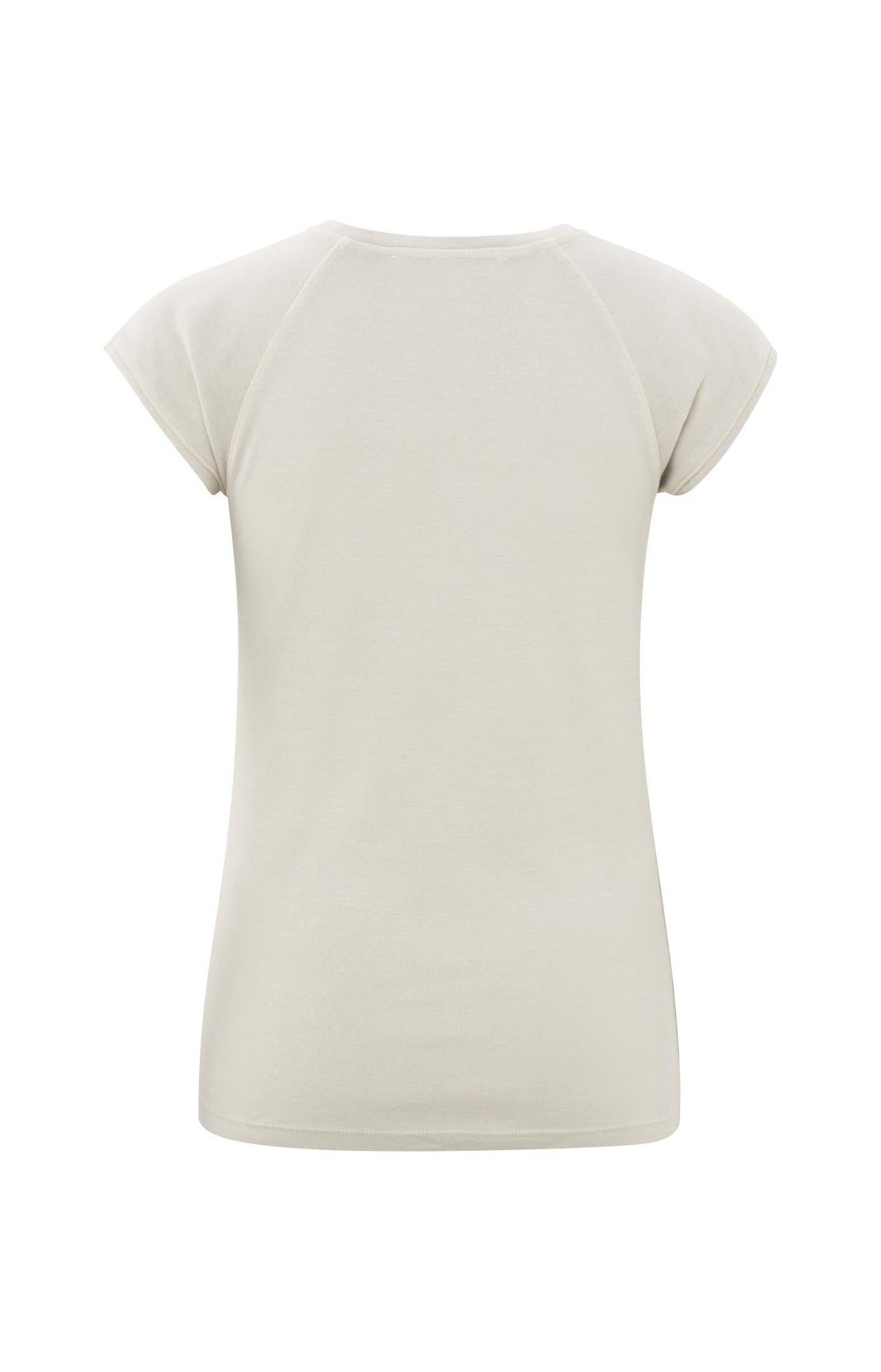 T-shirt with cap sleeves in a washed look