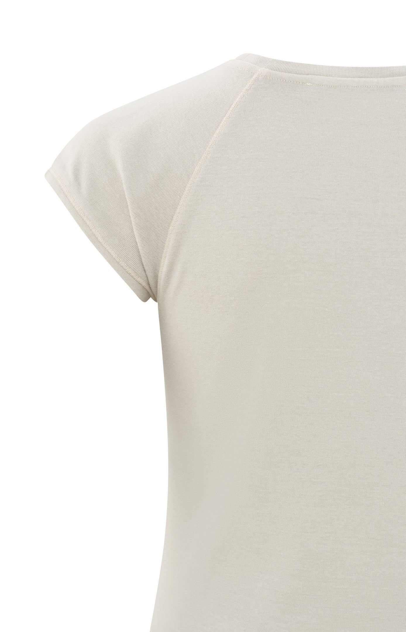 T-shirt with cap sleeves in a washed look