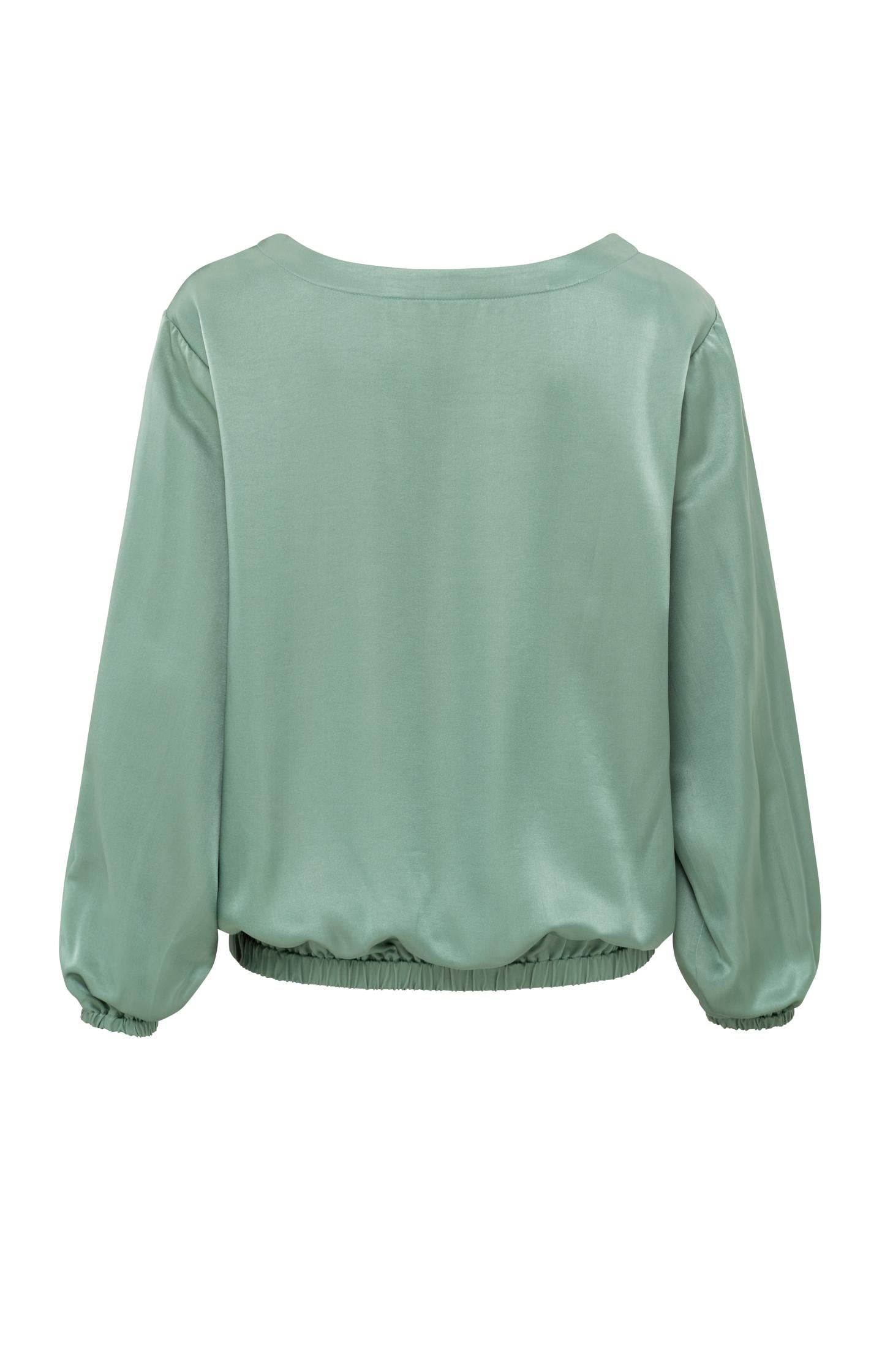 Top with long sleeves, regular fit and a round neck